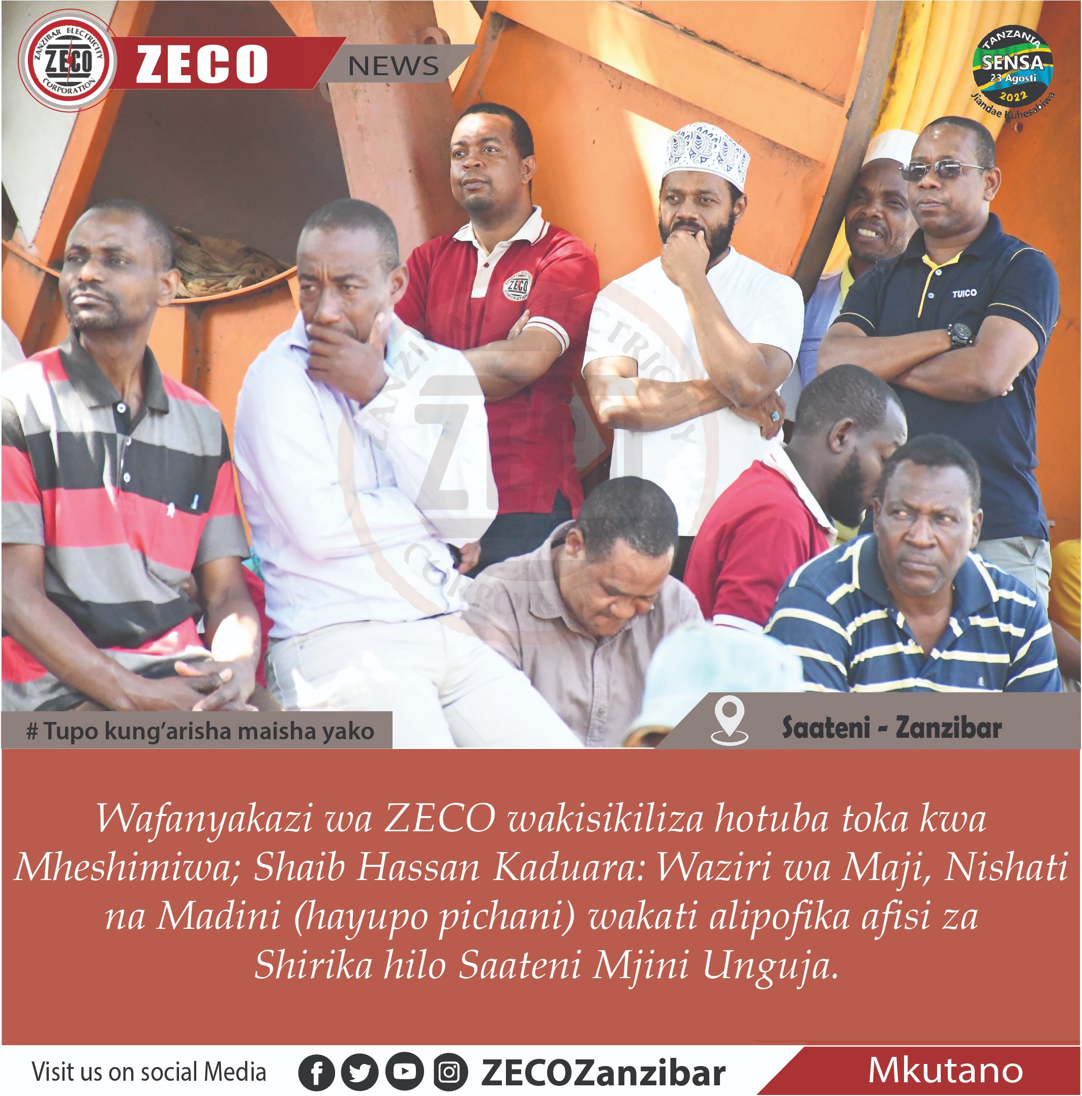MKUTANO WA MHESHIMIWA WAZIRI NA WAFANYAKAZI WA ZECO